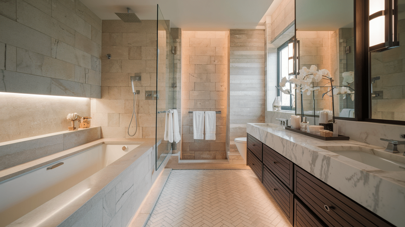 Heated Flooring & Luxury Touches