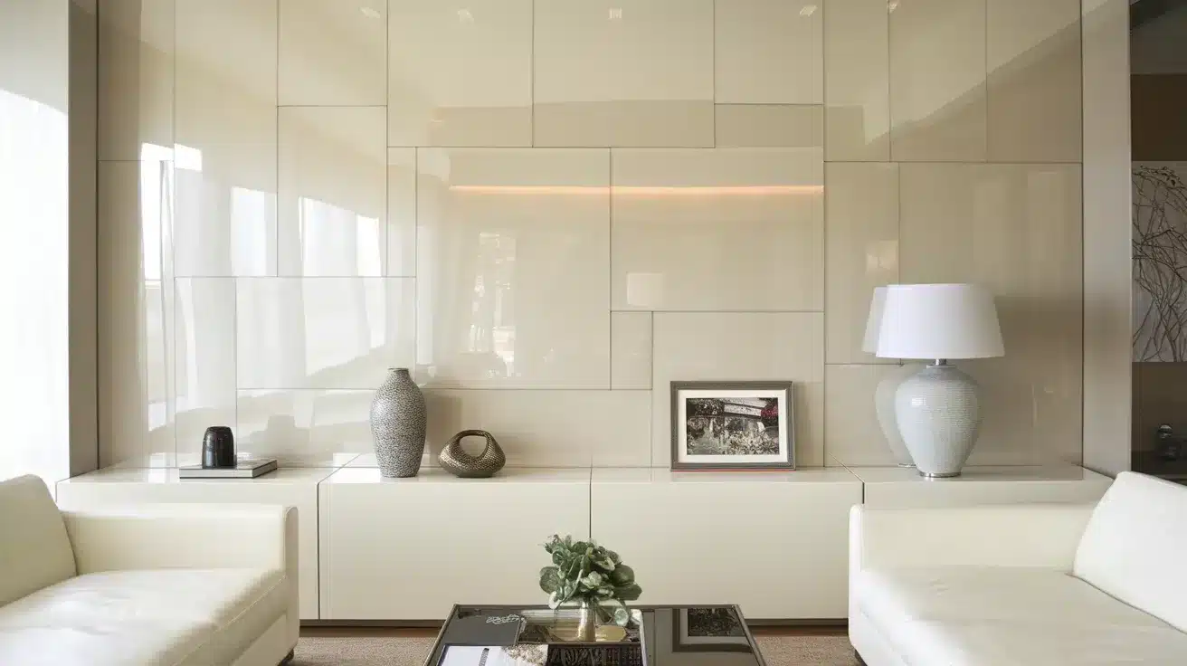 High Gloss Plywood Wall Finish