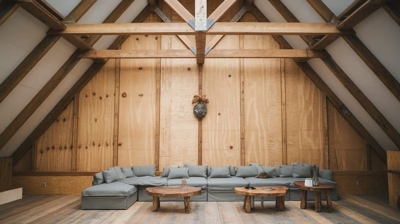 Plywood_Wall_with_Exposed_Beams