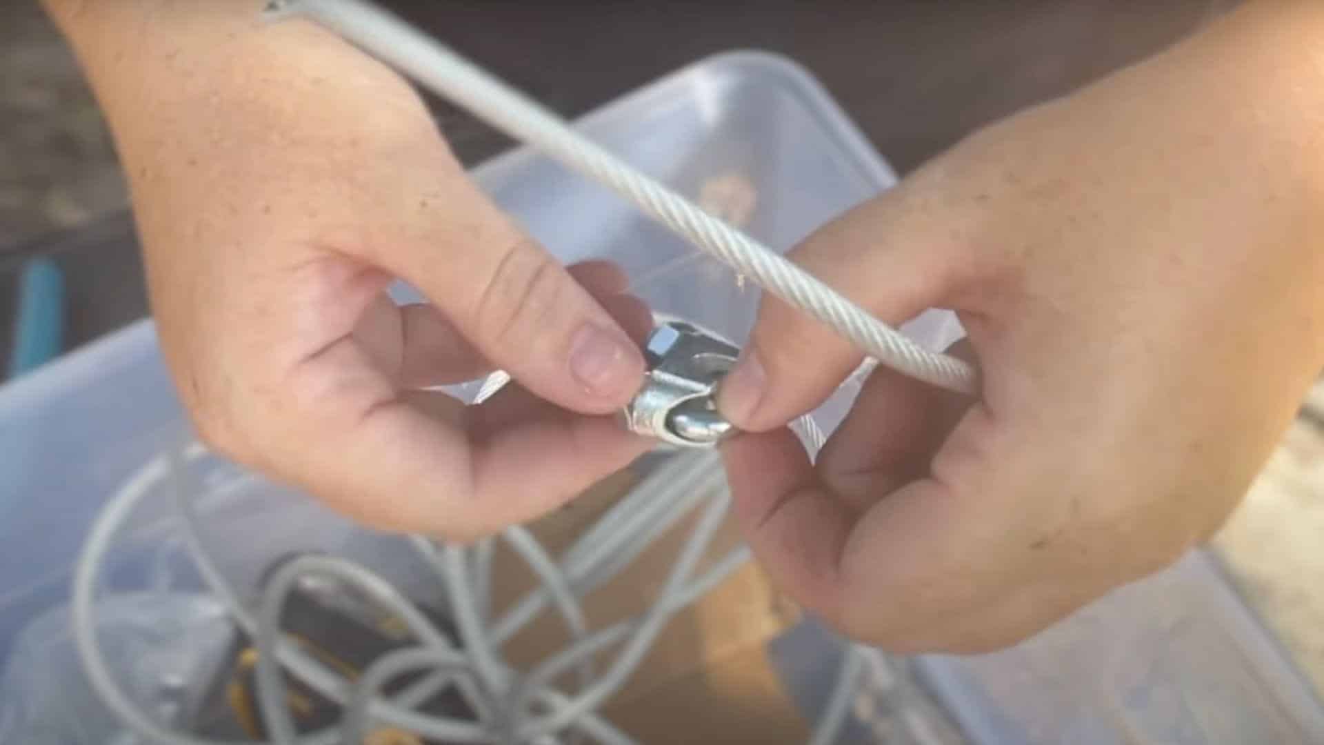 Thread the Clamp and Turnbuckle