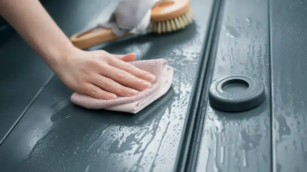 Wash the Door Surface

