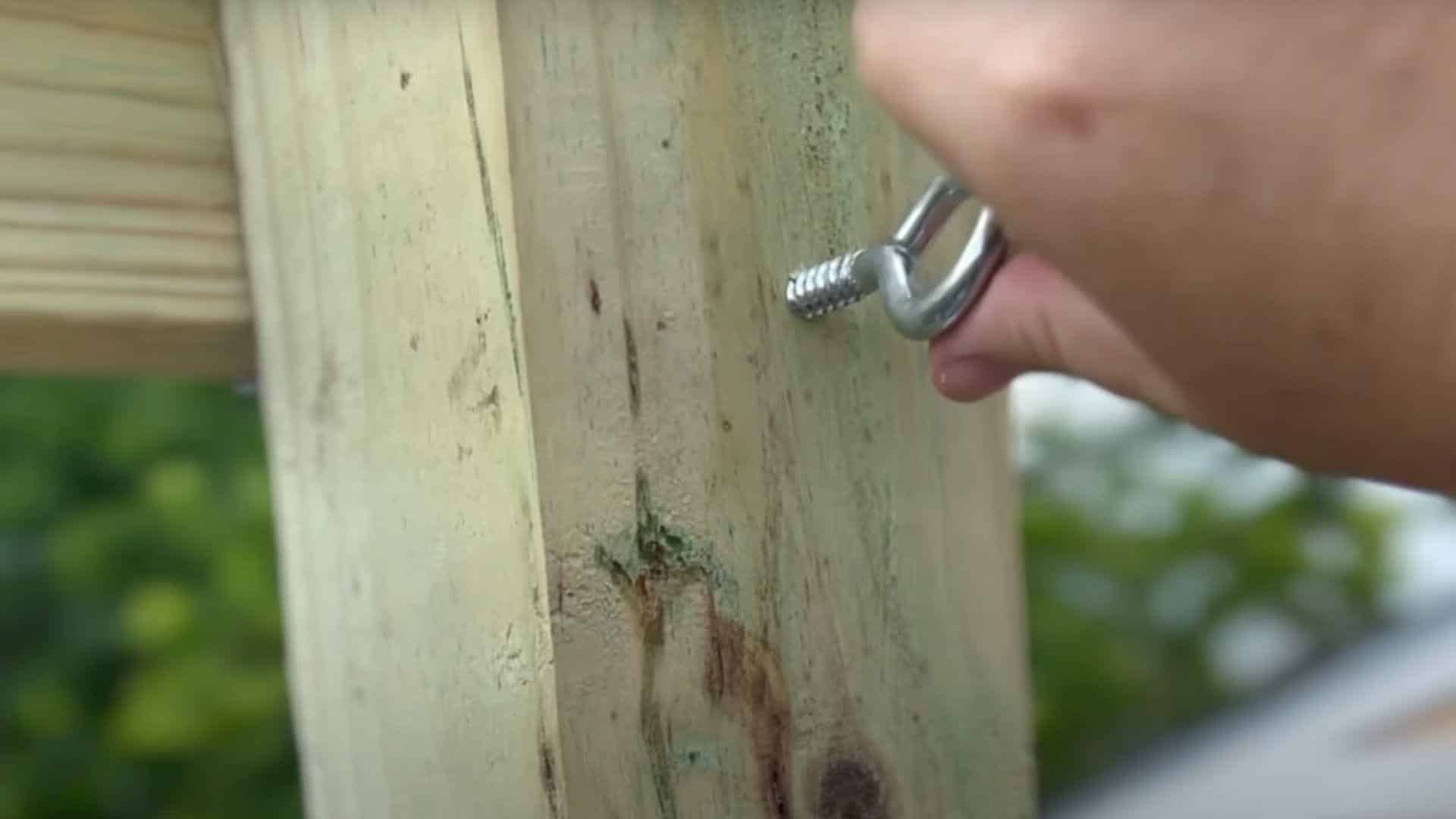 Install the Screw Eyes