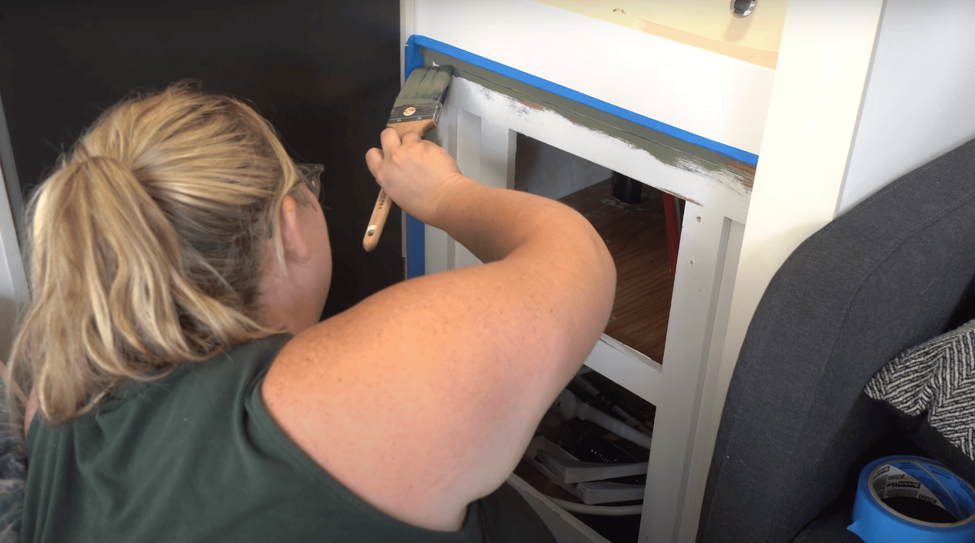 Step 6: Paint the Cabinet and Build Feature Wall