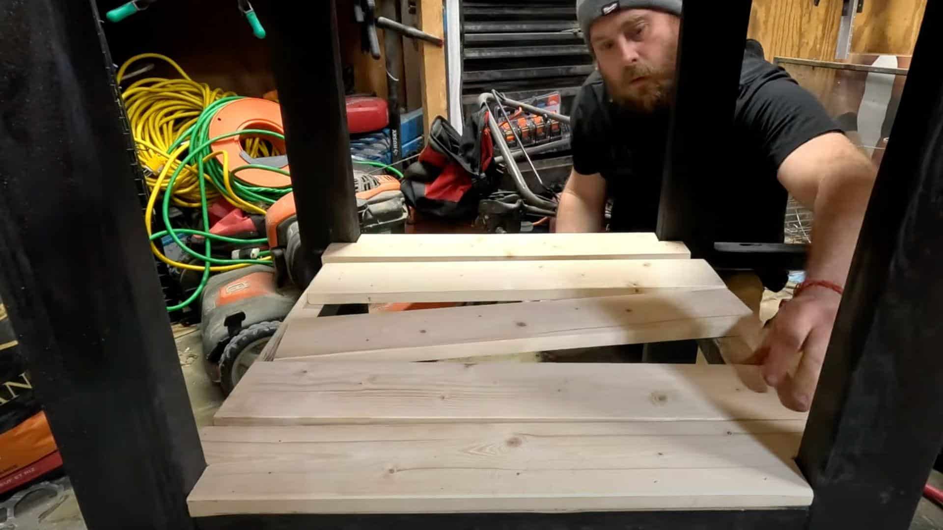 Cut Shelf Boards with Notches