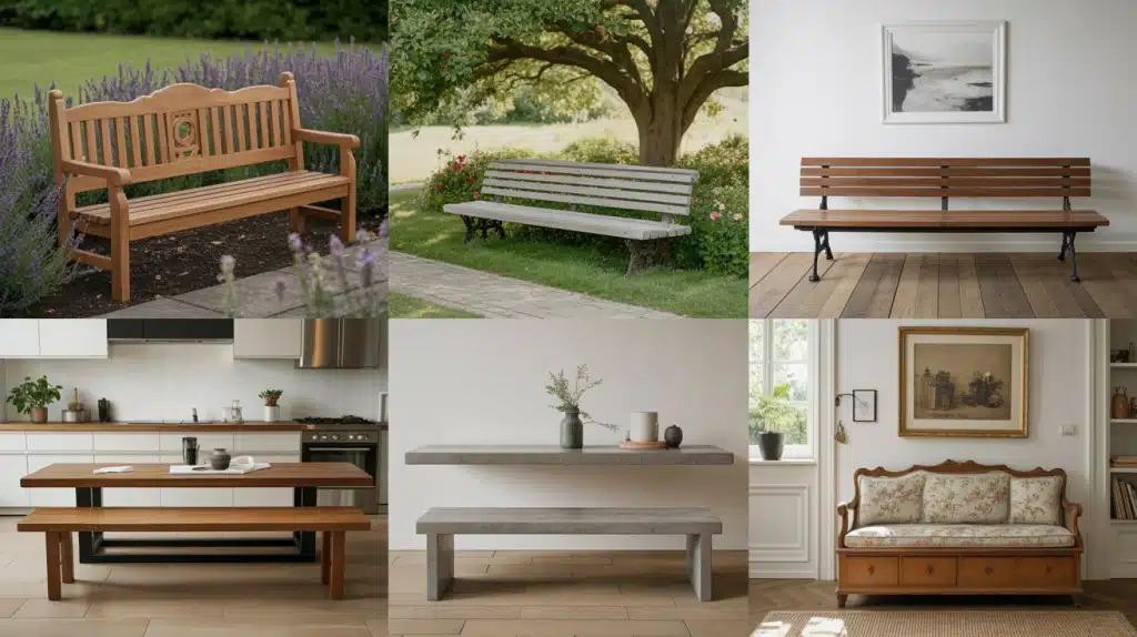 Types of Benches and Their Purpose
