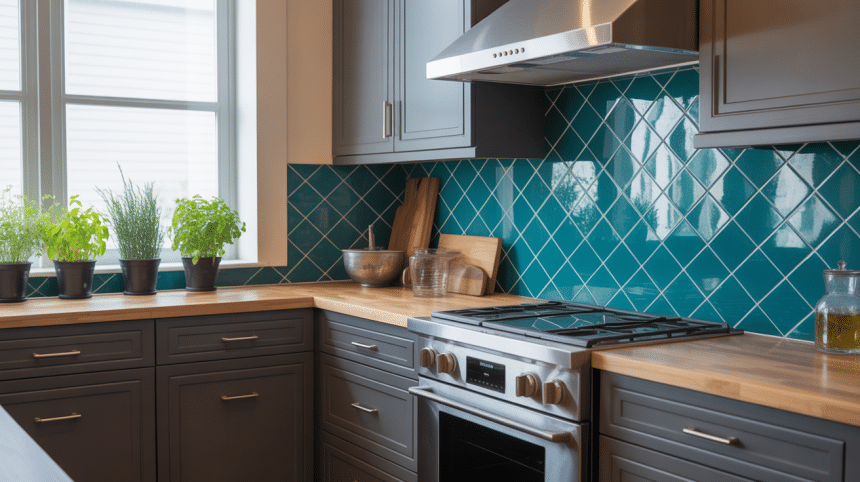 color schemes for kitchens with dark cabinets