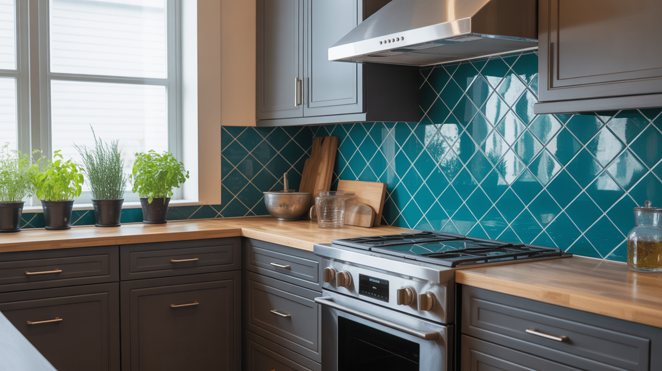color schemes for kitchens with dark cabinets