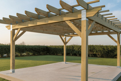how to build patio cover not attached to house