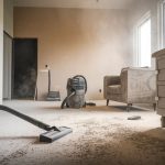 how to clean construction dust