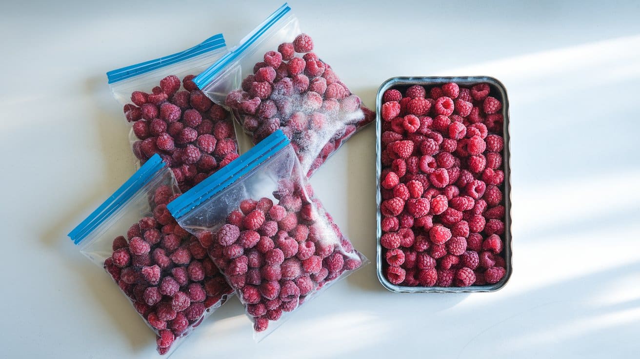how to freeze raspberries