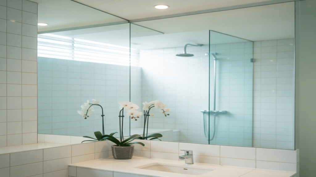 mirrors and glass