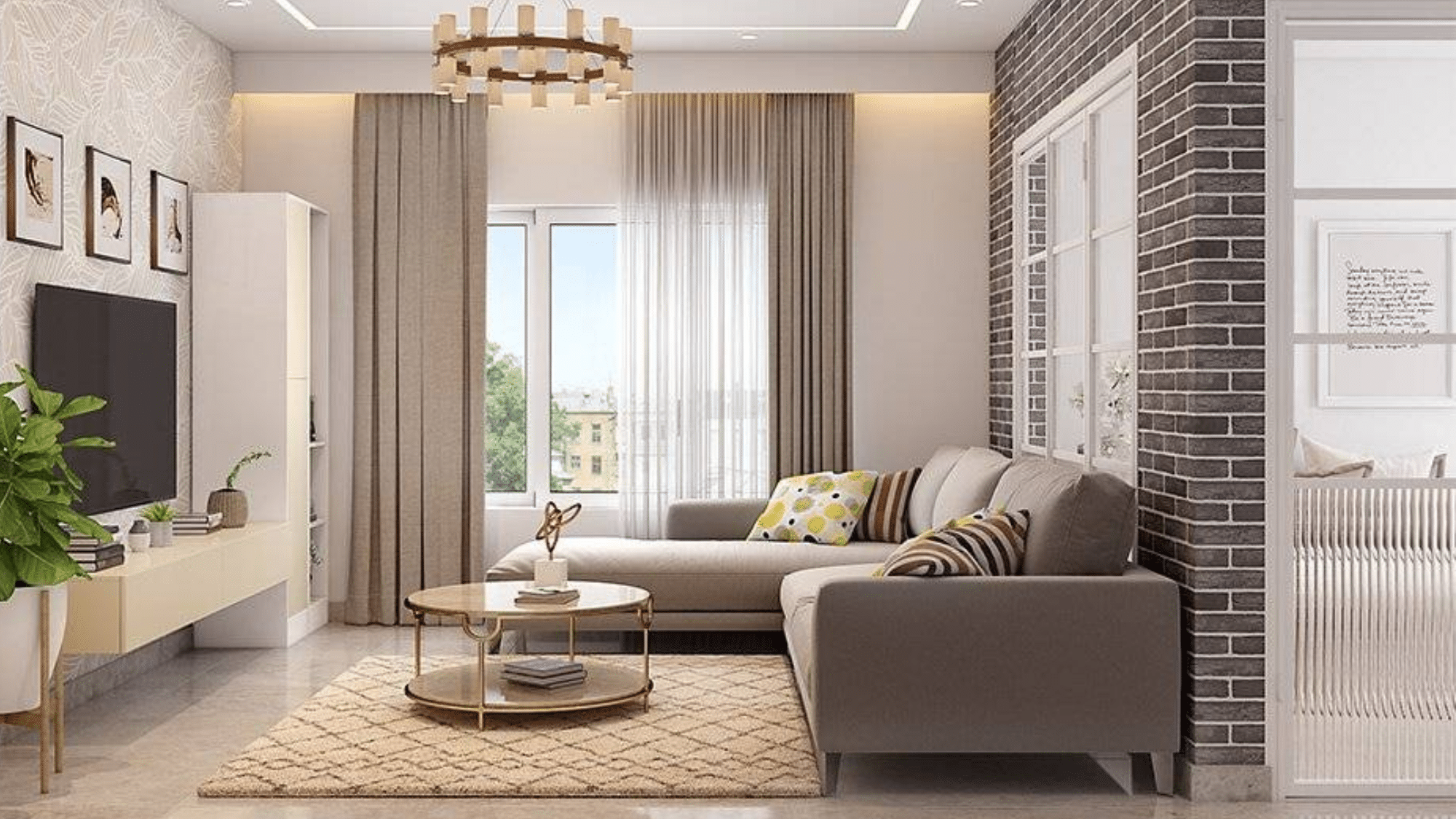 rectangle living room layout