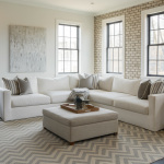 rug placement living room sectional