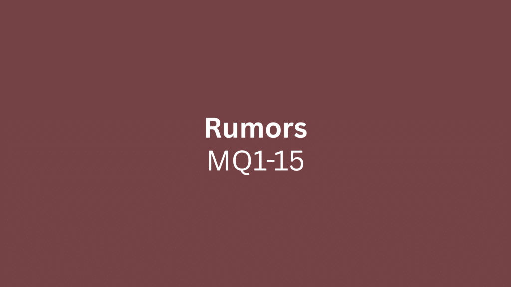 rumors