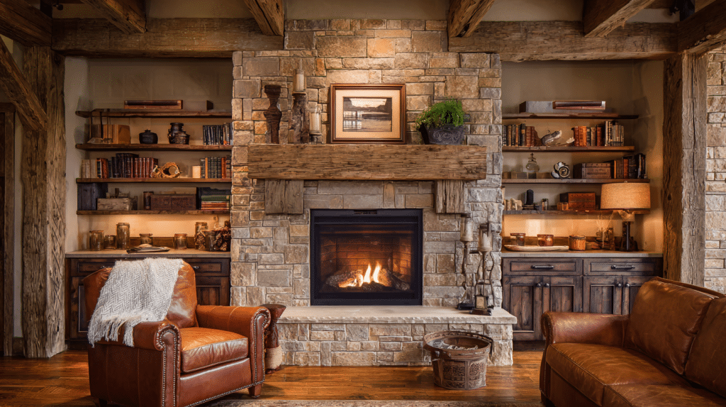 rustic-fireplace