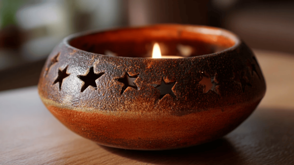 Candle Holder Pinch Pot