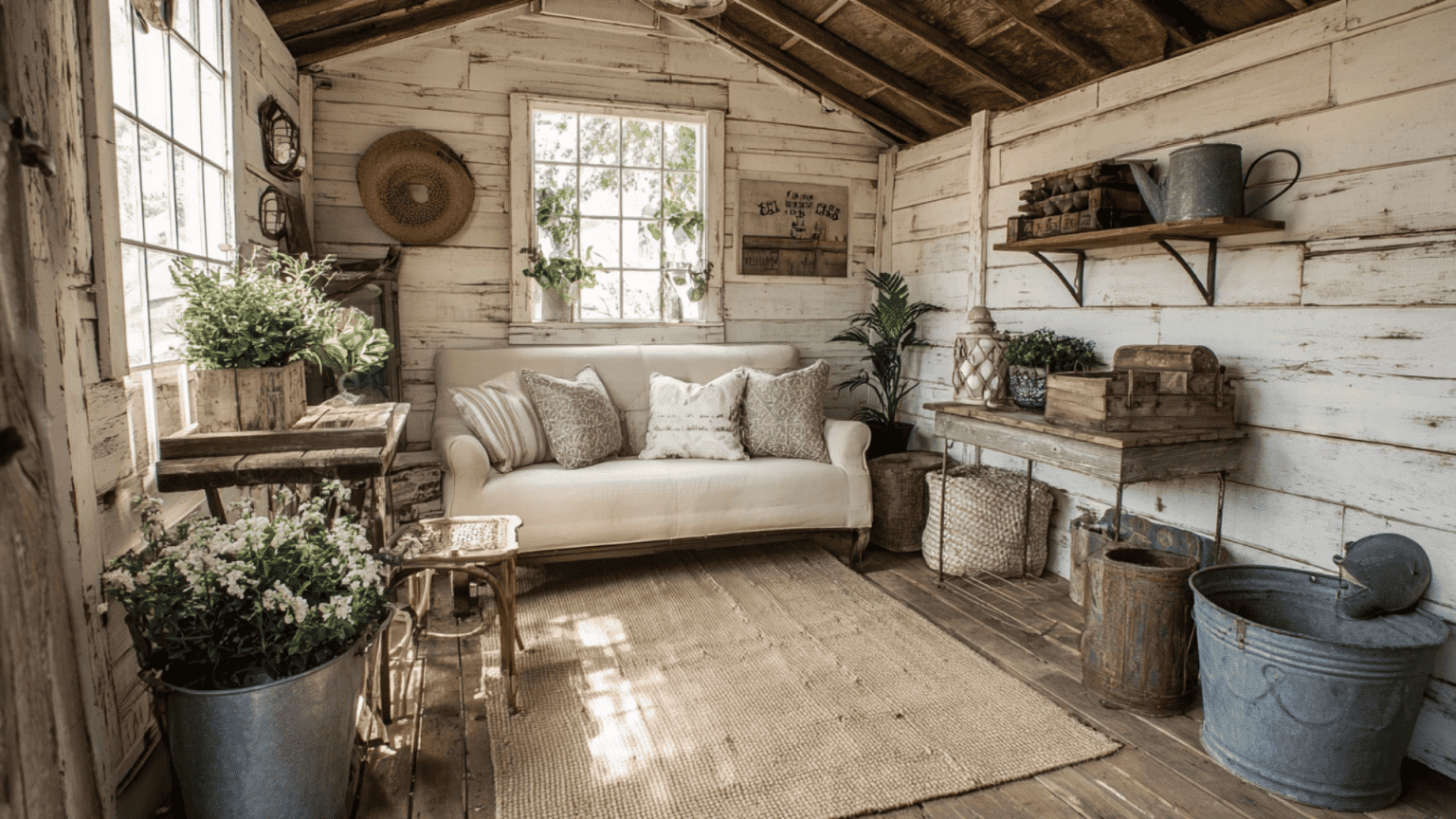 23 She Shed Interior - HelpWithDIY