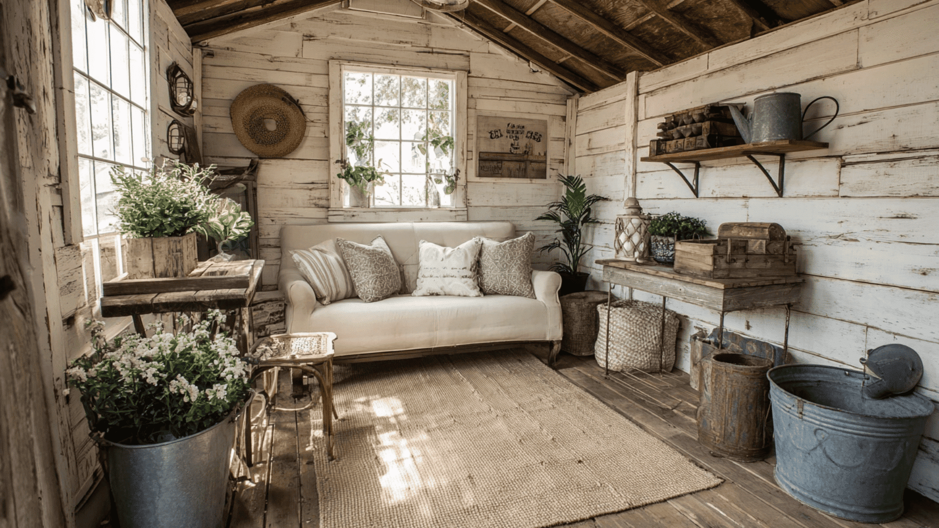 23 She Shed Interior - HelpWithDIY