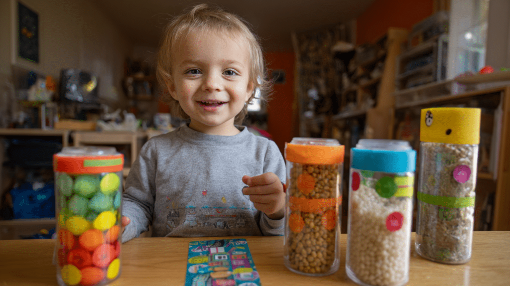 DIY Musical Shakers Toddler Sensory Craft
