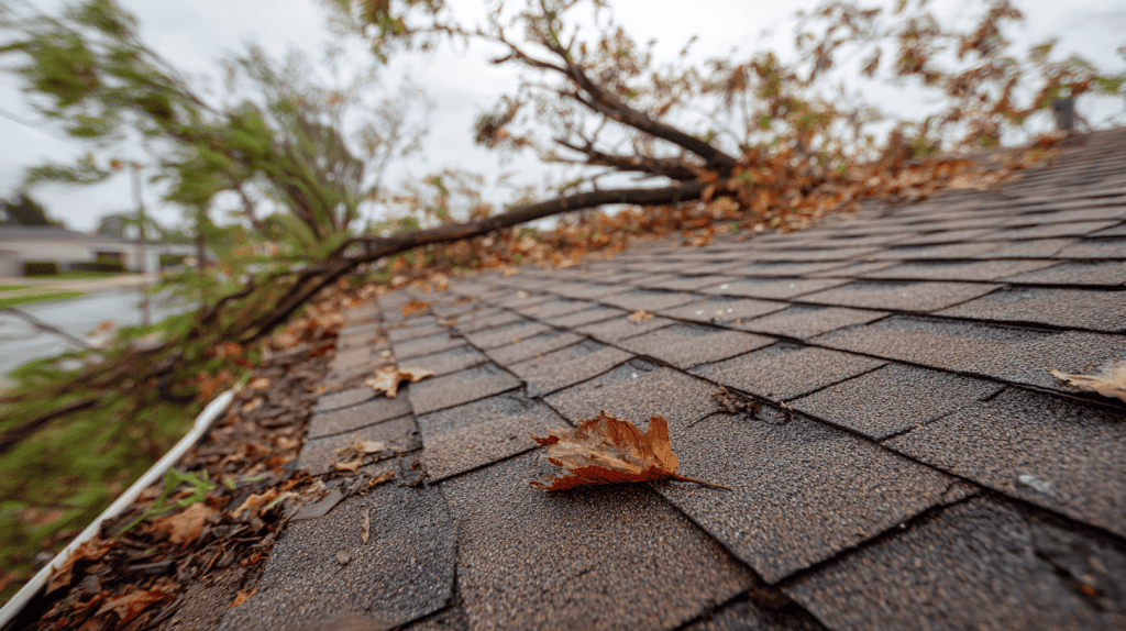 Debris Damage to Roof