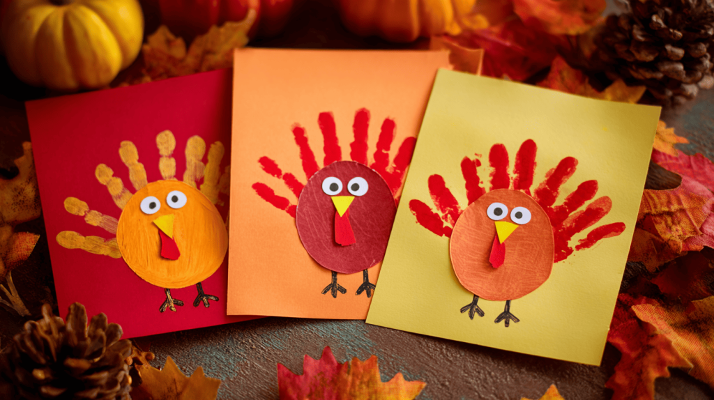 Handprint Turkey Thanksgiving Craft For Kids