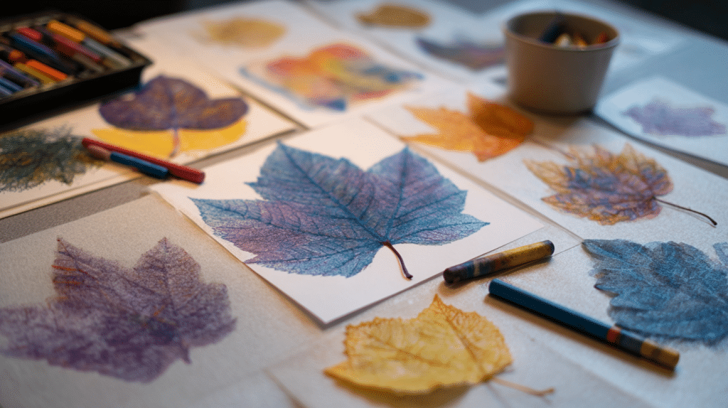 Leaf Rubbing Art Nature Craft For Kids