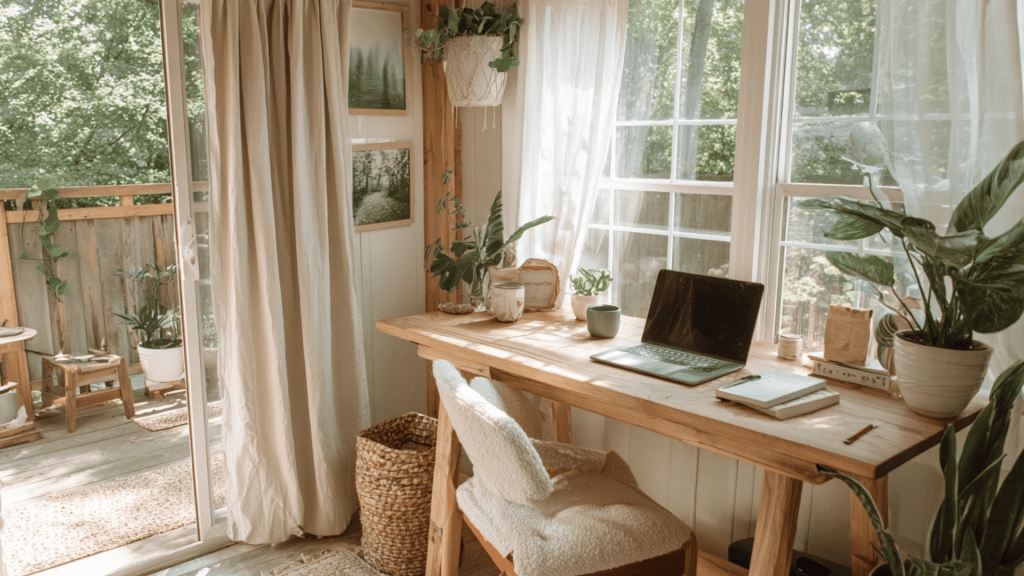 Mini Home Office or Remote Work Nook
