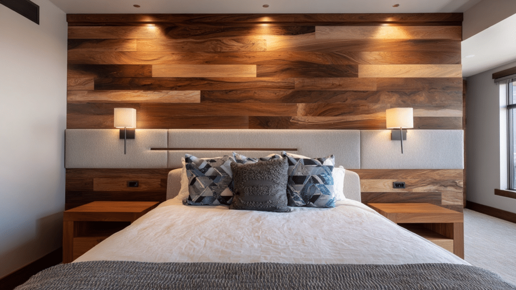 Mixed Material Feature Wall (Combine 2 3 Treatments)