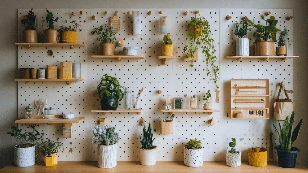 Modular Peg Board System with Accessories