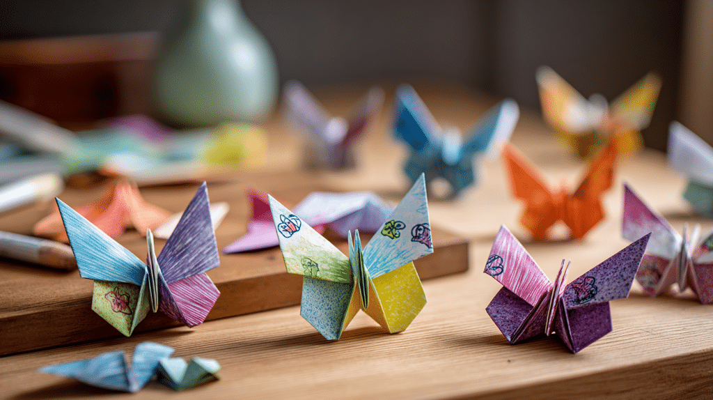 Origami Butterflies Kids Craft