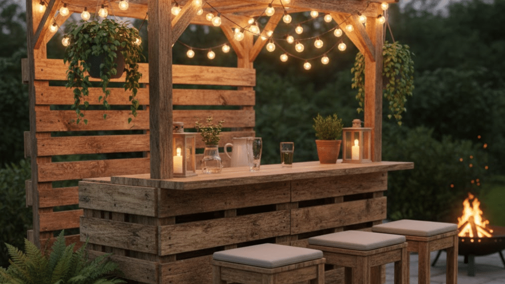 Outdoor Pallet Bar
