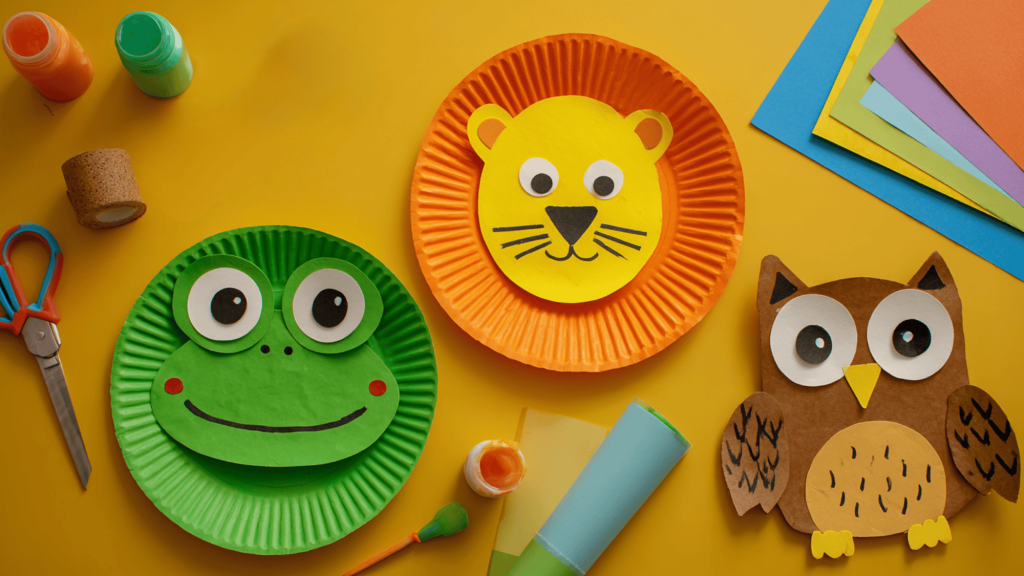 Paper Plate Animals Kids Craft