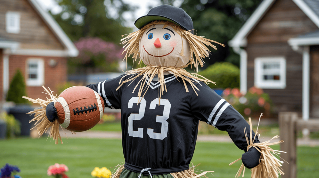 Sporty Scarecrow In Sports Jersey (1)