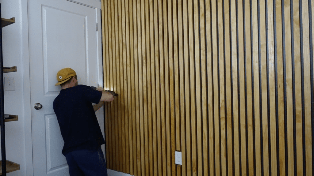 Step 4 install wall slats