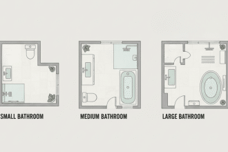 average bathroom sizes