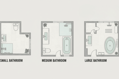 average bathroom sizes