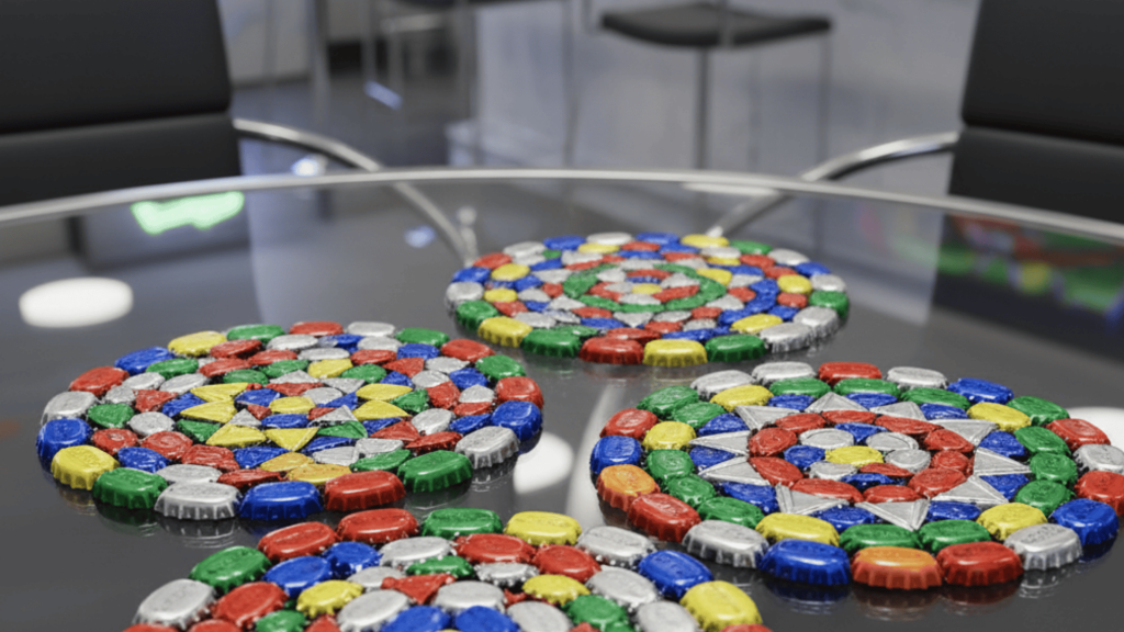 bottle cap coasters