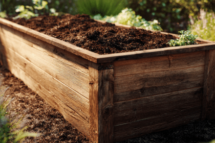 diy raised garden bed layers