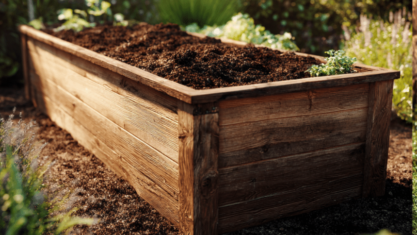 diy raised garden bed layers