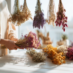 drying flowers