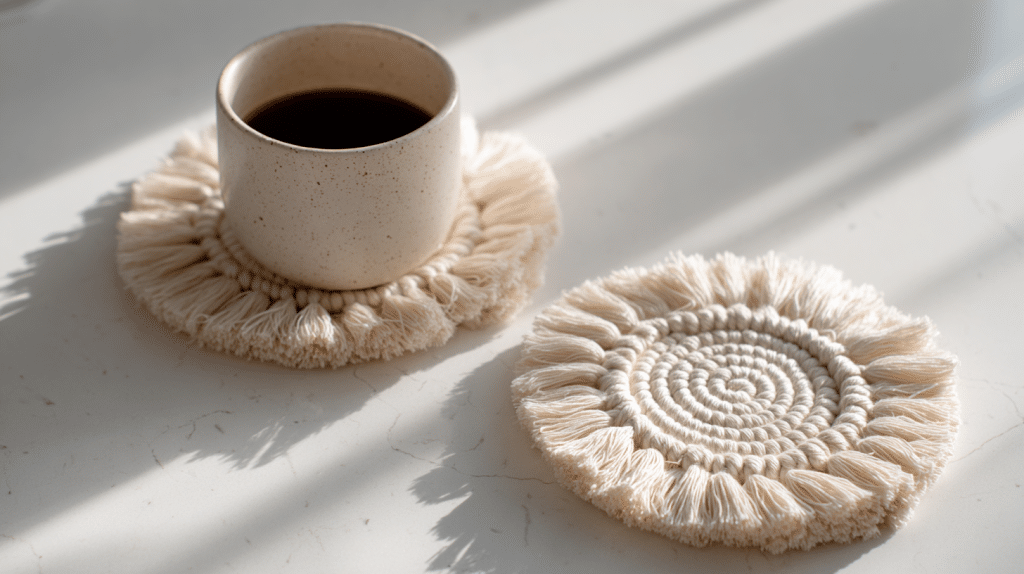macrame coasters