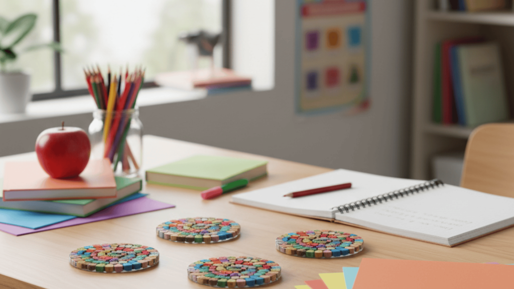 pencil coasters