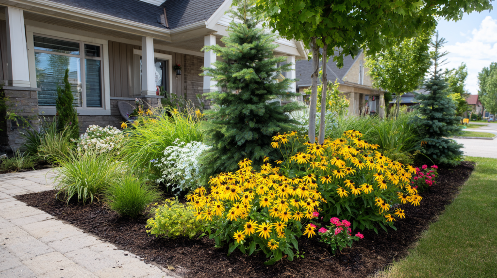 shrubs and perrenials