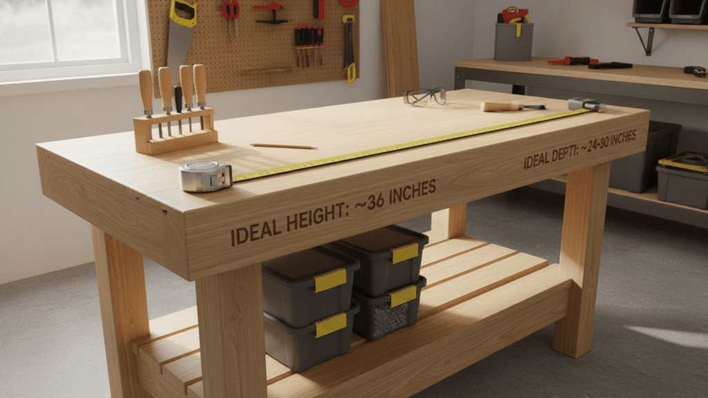 Best Height and Depth for a Workbench