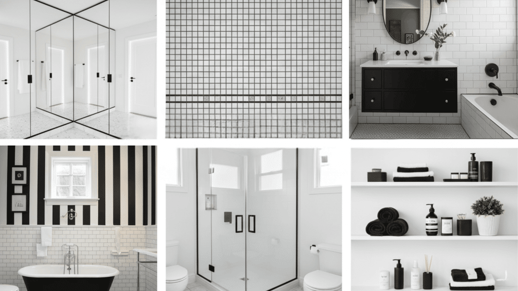 Black and White Bathroom Ideas for Small Spaces