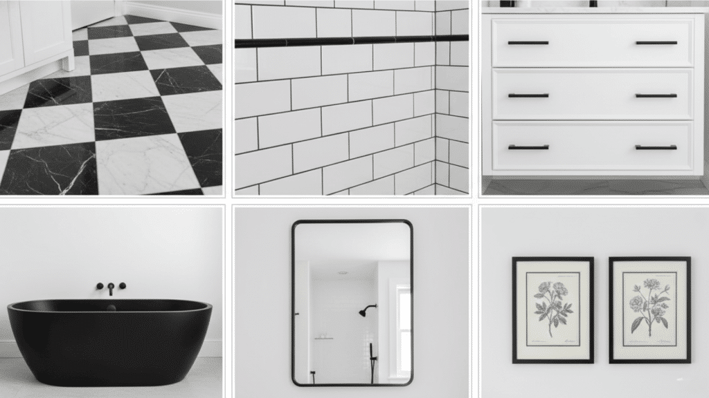 Classic Black and White Bathroom Ideas