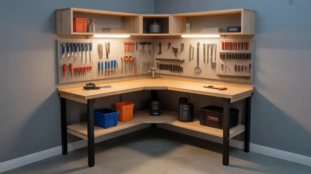 Compact Corner Workbench