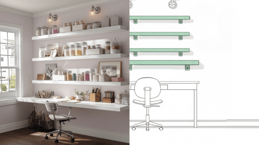 Floating Shelves Setup