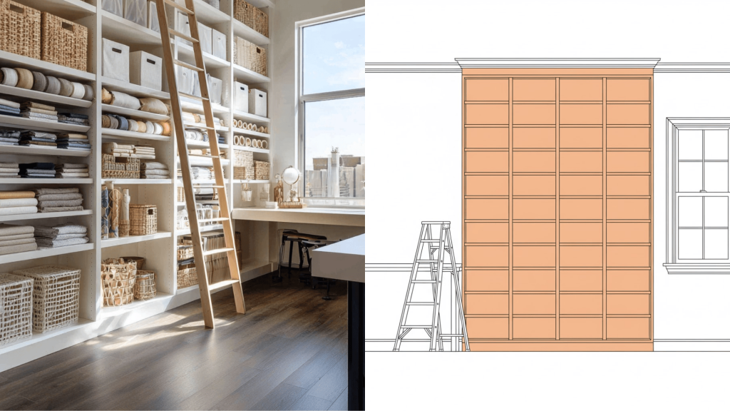 Floor-to-Ceiling Shelving