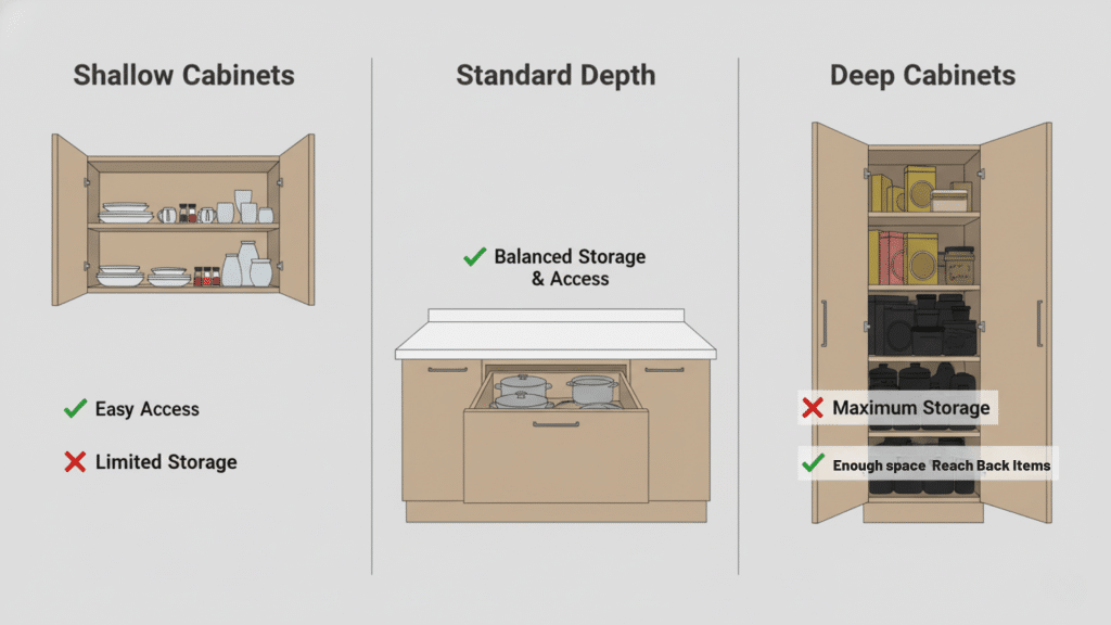 How Cabinet Depth Affects Functionality
